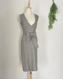 URBAN RESEARCH ROSSO WOMEN グレンチェックワンピース