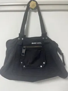 00s y2k DIESEL big studs レザー トートバッグ ブラック - メルカリ