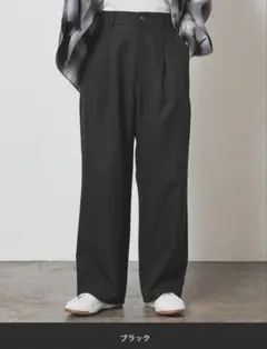 【タグ付】Honeys ストレートパンツ（股下６８ｃｍ）ブラック 黒 L