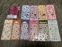 シール帳　ぷくぷくシール　ぷくぷくキャンディシール　ポップシール　11点セット