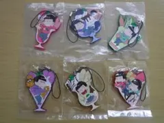 おそ松さん　ラバーストラップ　6点セット　パフェ　おそ松・カラ松・チョロ松・一松