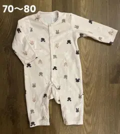 ロンパース　70㎝ 80㎝ フリース 長袖