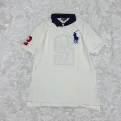POLO LALPH LAUREN ポロシャツ ポニー刺繍 白 L 古着　XLのサムネイル