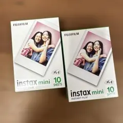 FUJIFILM instax mini インスタントフィルム 10枚×2個