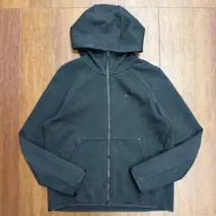 NIKE フルジップパーカー プリントロゴ ワンポイント 古着 黒 Lサイズ