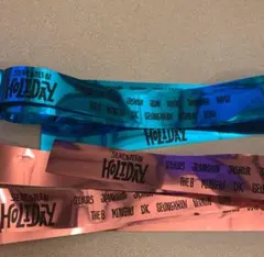 SEVENTEEN Holiday ペンミ 銀テ ピンクと青2色セット 1ロゴ
