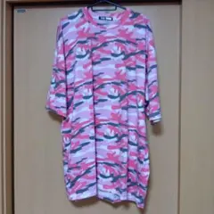 ベイビーシュープ baby shoop Tシャツ ワンピ 迷彩 カモフラ ピンクのサムネイル