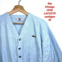 雰囲気抜群90sVintage IZOD LACOSTE ラコステ　水色　Mのサムネイル