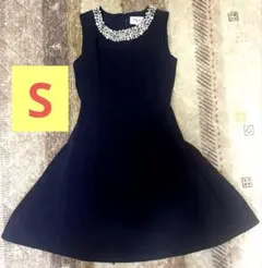JUSGLITTY ネイビーフレアドレス サイズ1 卒業式