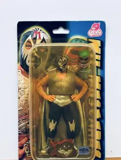 ミルマスカラス　プロレス フィギュア　デポマート限定品 ☆デポマート限定☆ ミル・マスカラス(黒＆銀ハーフトレード・緑