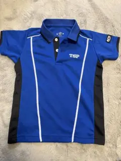 卓球ユニフォーム　ポロシャツ 青 130サイズ　卓球