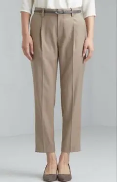 green label relaxing タックパンツ