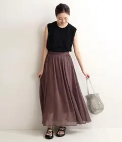 【新品】SLOBE IENA ワッシャー楊柳スカート 38