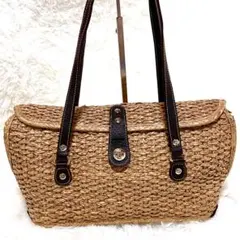 ケイトスペードニューヨーク トートバッグ カゴバッグ 肩掛け ブラウン