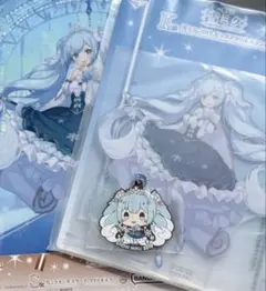 一番くじ　雪ミク　K賞　2019 ビッグアクリルスタンド　S賞　クリアポスター