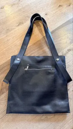 BEAURE/カウレザートートバッグ 薄マチ A4 2way ショルダー