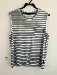 MMA マウンテンマーシャルアーツ Mサイズ スリーブレス ボーダーシャツ