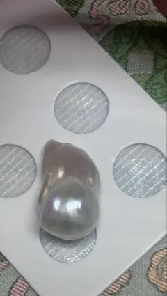 シルバー バロックパールルース 約12-14mm 穴なし