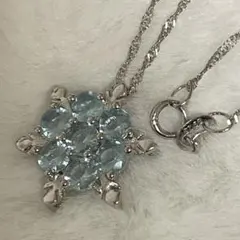 雪の結晶 ネックレス シルバー