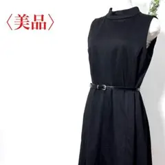 ❤️美品❤️ワンピース 黒 オケージョン ひざ上 ひざ丈 フレア スカート オフィス