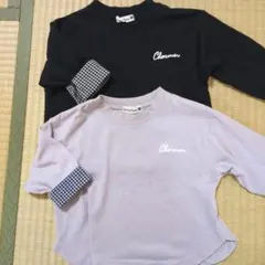 branses 長袖カットソー 90 黒　グレー