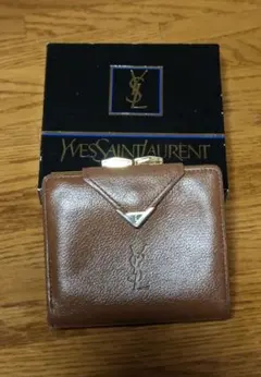 イヴ サン ローラン 折り財布 がま口