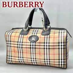 BURBERRYS ボストンバッグ ノバチェック シャドウホース ビンテージ