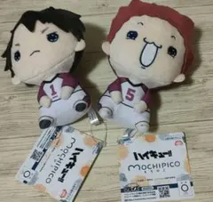 ハイキュー　もちぴこぬいぐるみ　牛島若利　天童覚　2個セット
