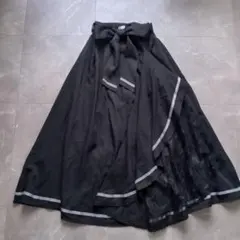 アクシーズファム ラッフルフリルスカート アシンメトリー レース ウエストリボン