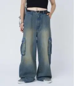 CIAOPANIC TYPY [UNISEX] デニムカーゴパンツのサムネイル