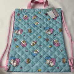 キキララ　リトルツインスターズ　キルトナップサック