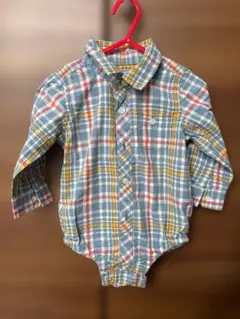babyGap チェック柄ロンパース 12-18ヶ月