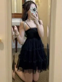 【GRL】ティアードチュールミニワンピース[gn266]