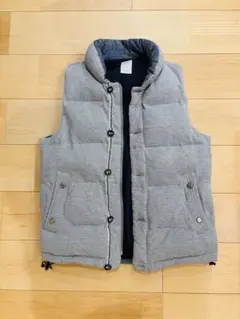 【美品】back numberグレー ダウンベスト　M