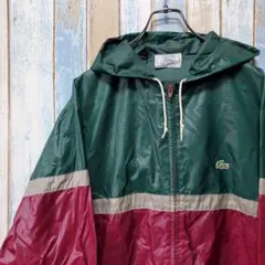 HA367☆アイゾットラコステ☆アノラックパーカー☆ナイロンジャケット☆80s