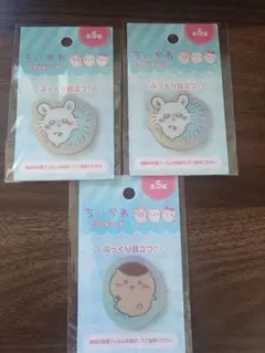 【美品】ちいかわ アクリルシール モモンガ&くりまんじゅう セリア