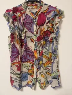 Diagram GRACE CONTINENTAL 花柄ノースリーブチュニック