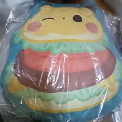 一番くじ ポケピース D賞 ピカチュウっぽバーガー クッション
