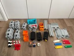 【動作品】レゴ デュプロ キミが車掌さん！スチームトレイン 踏切 線路 大量