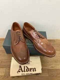 ⭐︎超人気モデル⭐︎ Alden ローファー BROWN US7 1/2D 2025年最新】Alden カラー：ブラウン系 ローファーの人気
