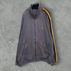【k7914】USA古着90s00sナイキスウッシュ刺繍ロゴトラックジャケット