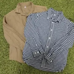 UNIQLO 長袖シャツ 130サイズ 2枚セット