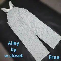 Alley by w closet フラワープリントツイルサロペット Freeのサムネイル