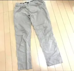 楽ちん　ウエスト　総ゴム　パンツ　アンクル丈　L ベージュ