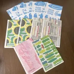 富山もよう　鈴木マサル　新聞ストッカー5枚　新聞紙6枚