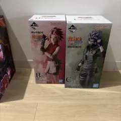 一番くじ NARUTO-ナルト- 疾風伝 風影奪還編 サクラ カカシ おまけ付き 