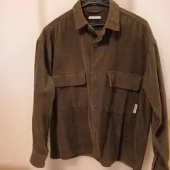 【美品 早いもの勝ち】BAYFLOWコーデュロイシャツジャケット ダークグリーン