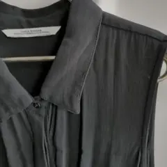ZARA WOMAN ノースリーブシャツワンピース ブラック