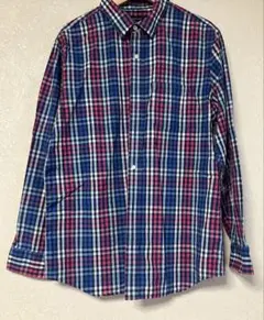 バナナリパブリック　チェック柄 長袖シャツ（XL）
