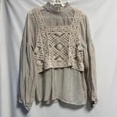 ビスチェ クロシェ編み ベスト トップス ニット